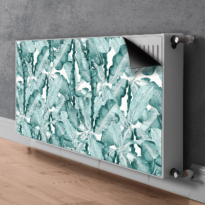 Printed radiator mat Banana leaves