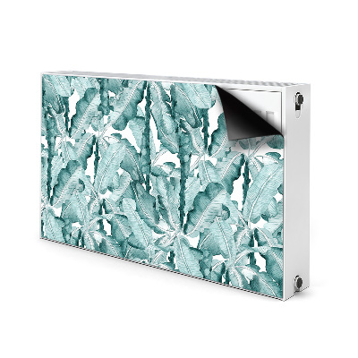 Printed radiator mat Banana leaves