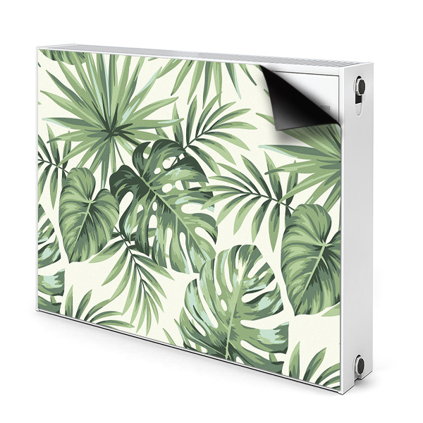 Magnetic radiator mat Tropical pattern