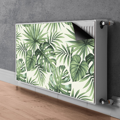 Magnetic radiator mat Tropical pattern