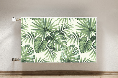 Magnetic radiator mat Tropical pattern