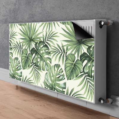 Magnetic radiator mat Tropical pattern