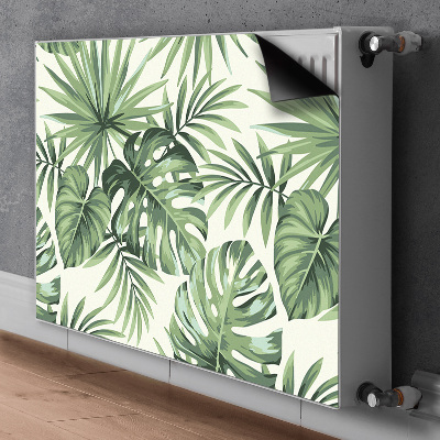 Magnetic radiator mat Tropical pattern