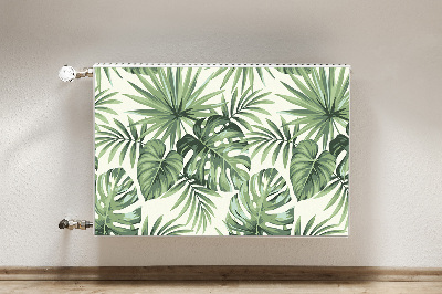 Magnetic radiator mat Tropical pattern