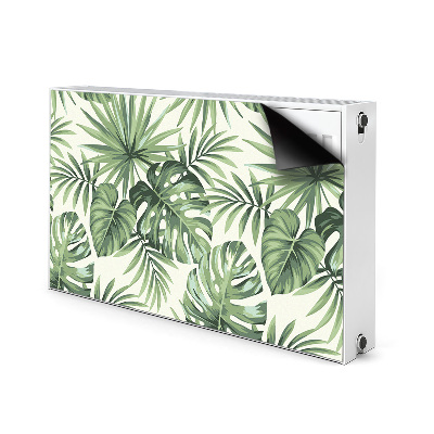 Magnetic radiator mat Tropical pattern