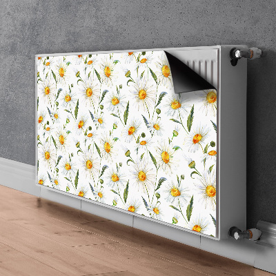 Magnetic radiator mat Chamomile field