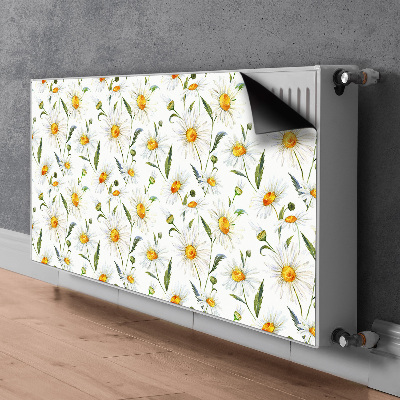 Magnetic radiator mat Chamomile field