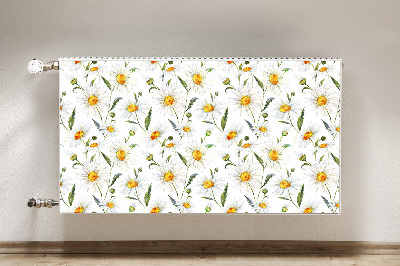 Magnetic radiator mat Chamomile field