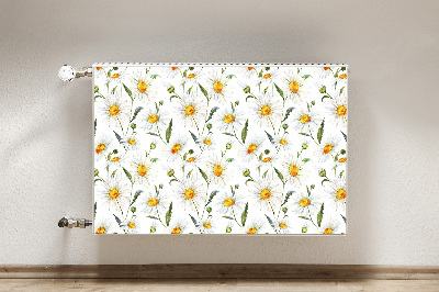 Magnetic radiator mat Chamomile field