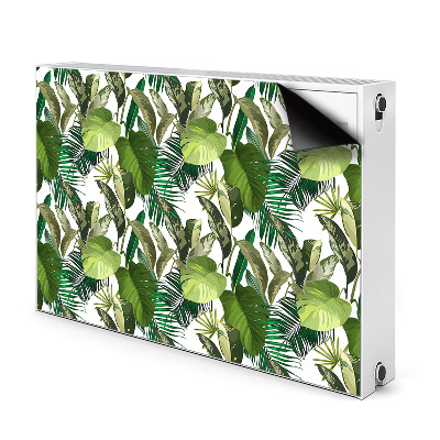 Magnetic radiator mat Tropical leaves