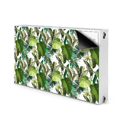 Magnetic radiator mat Tropical leaves