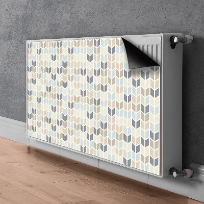 Magnetic radiator mat Geometric texture