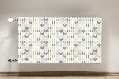 Magnetic radiator mat Geometric texture