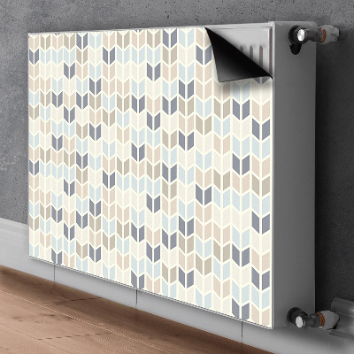 Magnetic radiator mat Geometric texture