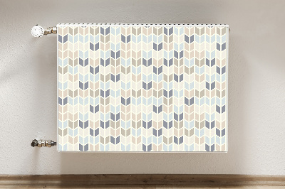 Magnetic radiator mat Geometric texture