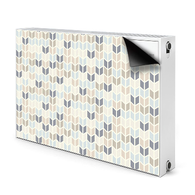 Magnetic radiator mat Geometric texture