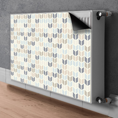 Magnetic radiator mat Geometric texture