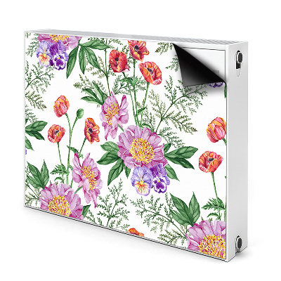 Radiator cover Peony bouquet