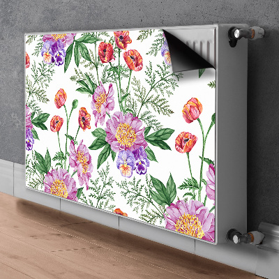 Radiator cover Peony bouquet