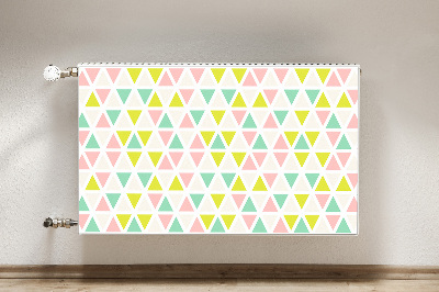 Decorative radiator cover Colorful triangles