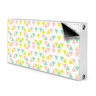 Decorative radiator cover Colorful triangles