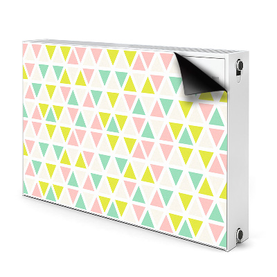 Decorative radiator cover Colorful triangles