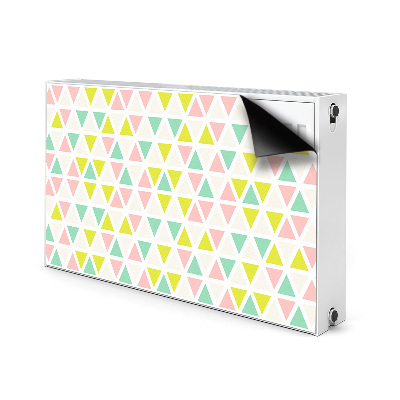 Decorative radiator cover Colorful triangles