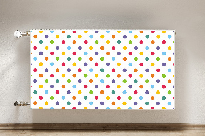 Decorative radiator cover Colorful dots