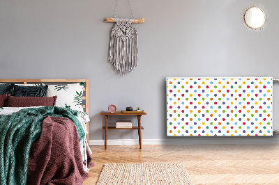 Decorative radiator cover Colorful dots