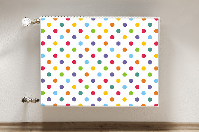 Decorative radiator cover Colorful dots