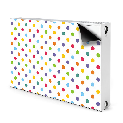 Decorative radiator cover Colorful dots