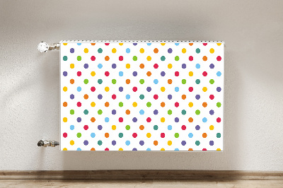 Decorative radiator cover Colorful dots