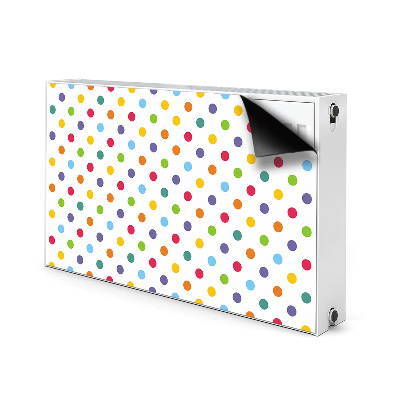 Decorative radiator cover Colorful dots