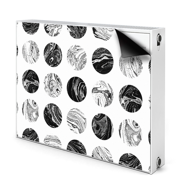 Magnetic radiator mat Patterned moon