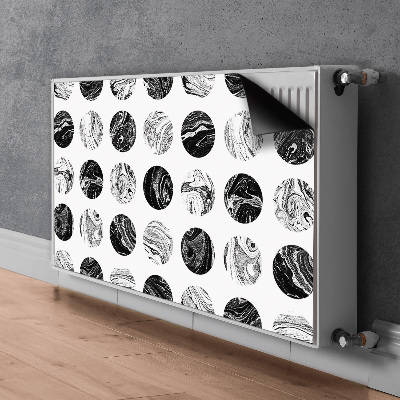 Magnetic radiator mat Patterned moon