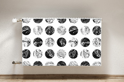 Magnetic radiator mat Patterned moon