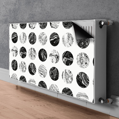 Magnetic radiator mat Patterned moon