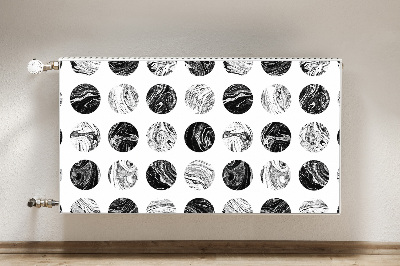 Magnetic radiator mat Patterned moon