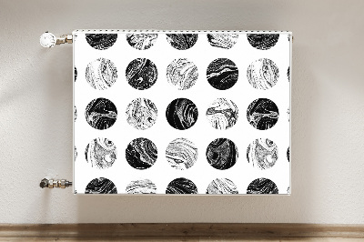 Magnetic radiator mat Patterned moon