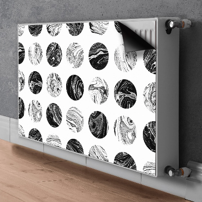 Magnetic radiator mat Patterned moon