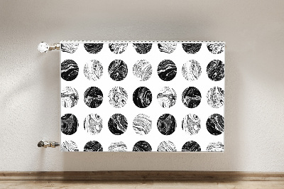 Magnetic radiator mat Patterned moon