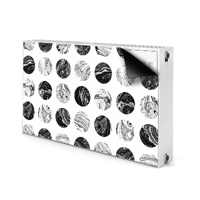 Magnetic radiator mat Patterned moon