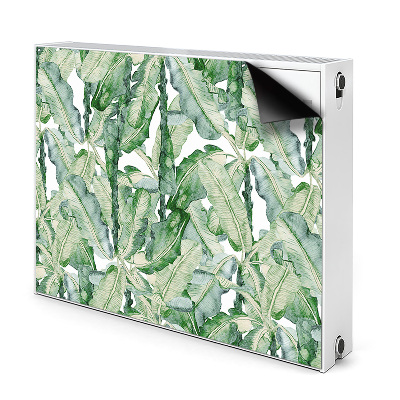 Printed radiator mat Banana leaves