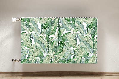 Printed radiator mat Banana leaves