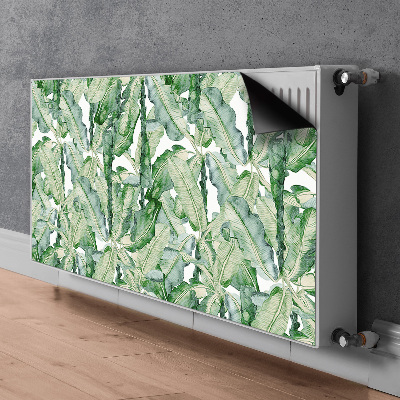 Printed radiator mat Banana leaves