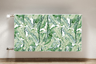 Printed radiator mat Banana leaves