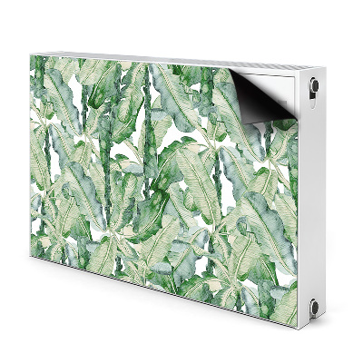 Printed radiator mat Banana leaves