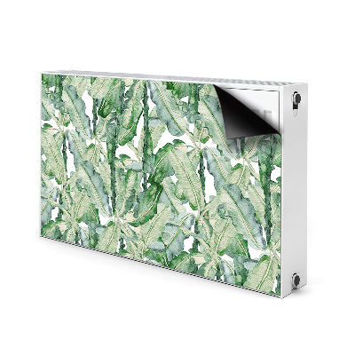 Printed radiator mat Banana leaves