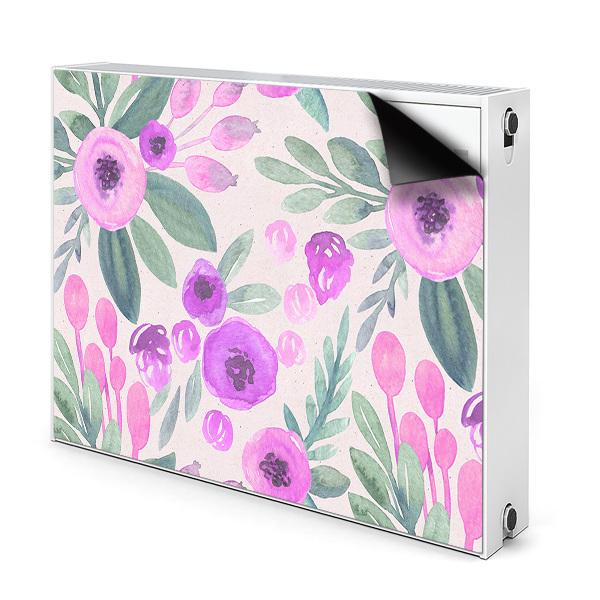 Printed radiator mat Floral pattern