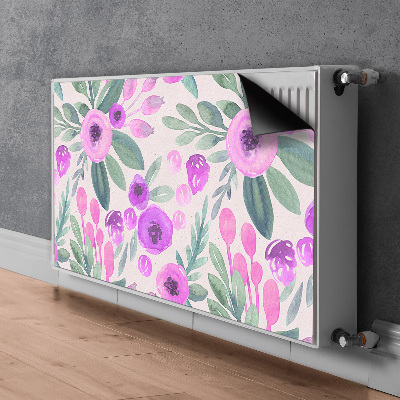 Printed radiator mat Floral pattern